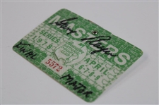 Gary Player Signed 1978 Masters Tournament SERIES Badge #5572 Inscribed 'Final Major' JSA ALOA