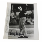 Billy Casper Signed 1967 US Open at Baltusrol Golf Club Press Photo