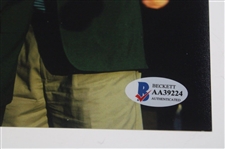 Bernhard Langer Signed Photo Receiving The Green Jacket From Fred Couples Beckett #AA39224