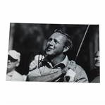 Arnold Palmer Signed Black & White Photo Teeing Off JSA ALOA