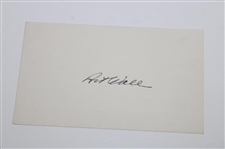 Gary Player Signed Masters Photo with Gay Brewer & Art Wall Signed 3x5 Cards JSA ALOA