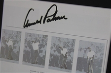 Arnold Palmer Signed 1960 US Open at Cherry Hills Matted Article Display JSA ALOA