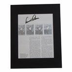 Arnold Palmer Signed 1960 US Open at Cherry Hills Matted Article Display JSA ALOA