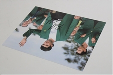 Bubba Watson Signed 2014 Green Jacket Ceremony Photo JSA ALOA
