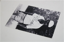 Calvin Peete Signed Black & White Photo JSA ALOA