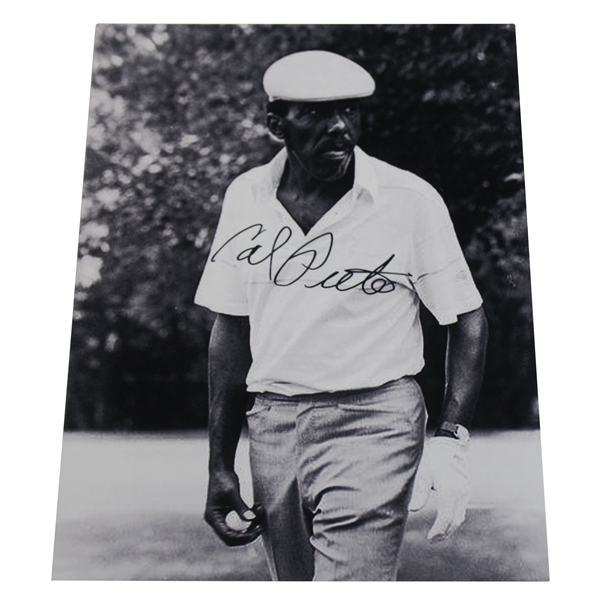 Calvin Peete Signed Black & White Photo JSA ALOA