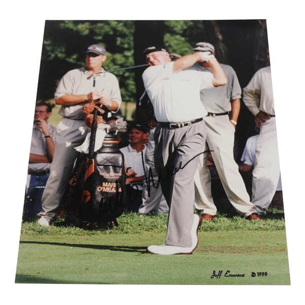 Mark OMeara Signed 1999 Jeff Emerson Post-Swing Photo JSA ALOA