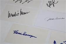 Sarazen, Weir, Couples & 9 Others Signed Index Cards JSA ALOA