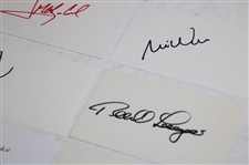 Sarazen, Weir, Couples & 9 Others Signed Index Cards JSA ALOA