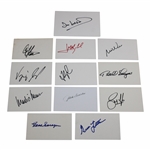 Sarazen, Weir, Couples & 9 Others Signed Index Cards JSA ALOA