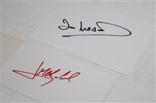 Sarazen, Weir, Couples & 9 Others Signed Index Cards JSA ALOA