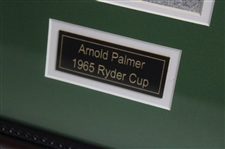 Arnold Palmer Signed Cut w/Post Swing Follow Through 1965 Ryder Cup Photo - Framed JSA ALOA