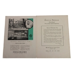1931 Western Open Golf Championship At Miami Valley Golf Club Program