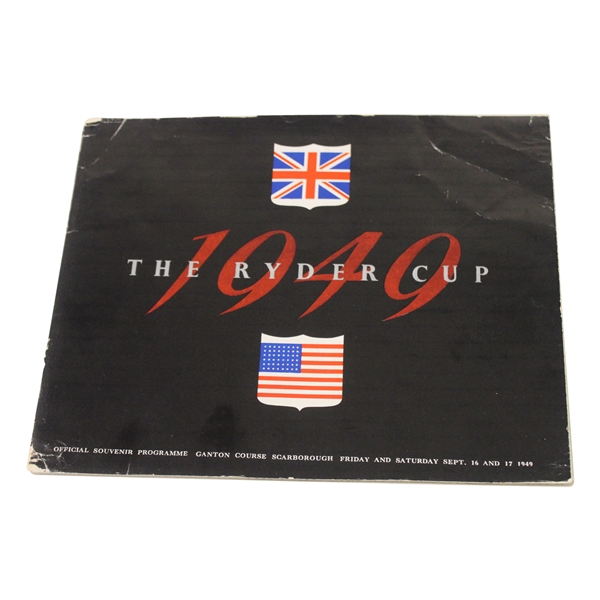 1949 Ryder Cup At Ganton Course Official Programme
