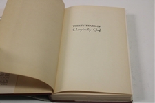 Gene Sarazen Signed 1950 'Thirty Years Of Championship Golf' First Edition JSA ALOA