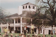 Jones, Sarazen, Hagen & Armour 1941 Masters Tee Shot at Augusta National Hand Colored Print