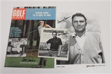 Tommy Aaron (x2), Ray Floyd, Art Wall (x2), Gene Littler & Ken Venturi Signed Photos/Magazine Pages JSA ALOA