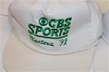 Five (5) Masters Tournament CBS Sports Hats From Years 1992, 1994, 1995, 1995 & 2001