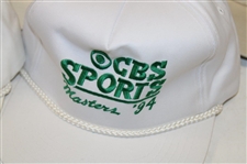 Five (5) Masters Tournament CBS Sports Hats From Years 1992, 1994, 1995, 1995 & 2001