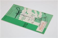 Nicklaus, Player & 1 Other Signed 1975 Masters Tournament Spectator Guide JSA ALOA