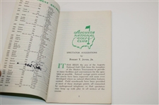 Nicklaus, Player & 1 Other Signed 1975 Masters Tournament Spectator Guide JSA ALOA