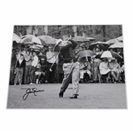 Jack Nicklaus Signed Black & White Photo Teeing Off JSA ALOA