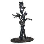 Circa 1890’s Small Figural Silver Plate Golfer Candlestick Holder By William Wheatcroft Harrison & Co.