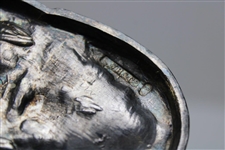 Circa 1890’s Small Figural Silver Plate Golfer Candlestick Holder By William Wheatcroft Harrison & Co.