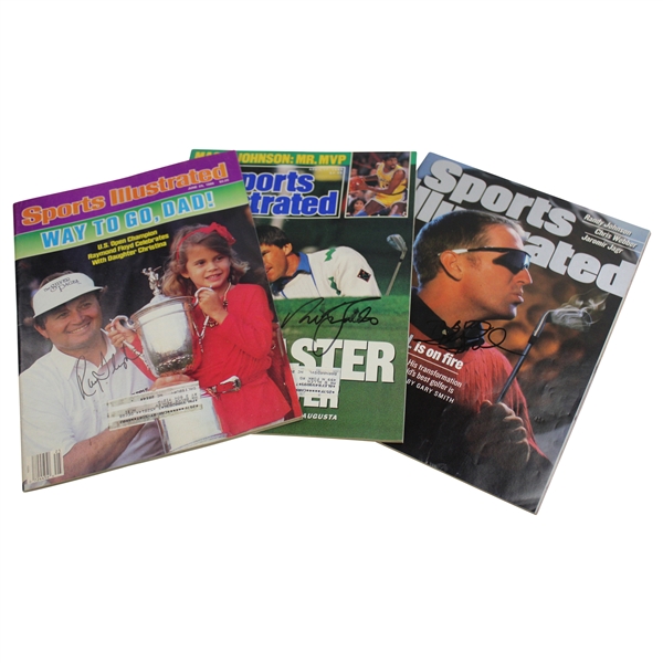 Ray Floyd , Nick Faldo & David Duval Signed Sports Illustrated Magazines JSA ALOA