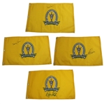Floyd, Aaron, OMeara & Trevino Signed 2003 Sr PGA at Aronimink Embroidered Flags JSA ALOA