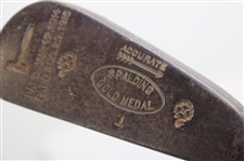 A.E. Lard 'Whistler' Spalding Gold Medal Accurate Mid-Iron Pat'd 1914-1915