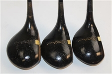 Spalding Bobby Jones Signature Fancy Face Woods - Driver, 2-Wood & 3 Wood