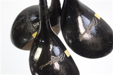 Spalding Bobby Jones Signature Fancy Face Woods - Driver, 2-Wood & 3 Wood
