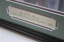 Jack Nicklaus Golfer Of The Century 1988 Framed Photo w/Nameplate