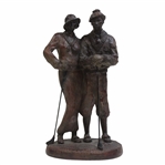 Austin Sculpture Male & Female Golfer Holding A Club