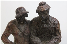 Austin Sculpture Male & Female Golfer Holding A Club