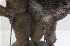 Austin Sculpture Male & Female Golfer Holding A Club