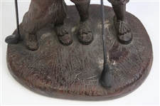 Austin Sculpture Male & Female Golfer Holding A Club