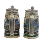 Two Michelob Ultra Beer Steins, TPC Scottsdale 15th Hole & TPC Sawgrass 17th Hole 