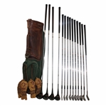 Leo Durochers Personal Robert T Jones Kro Flite Iron Set In Bag