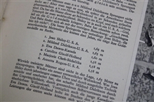 Babe Didrickson's 1932 Olympic Program German Gifted by Ellen Braumuller