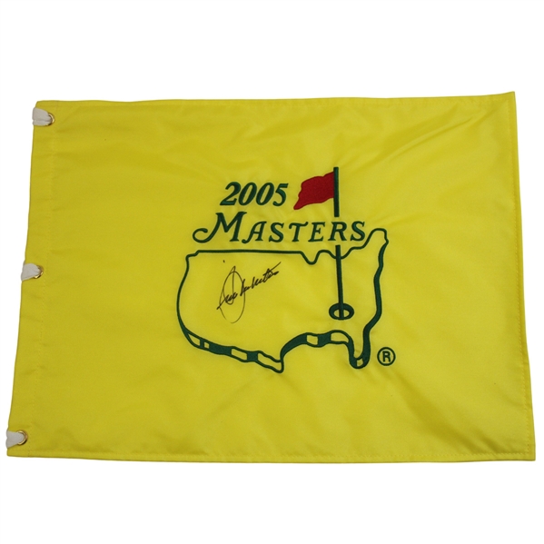 Seve Ballesteros Signed 2005 Masters Embroidered Flag JSA ALOA
