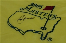 Seve Ballesteros Signed 2005 Masters Embroidered Flag JSA ALOA