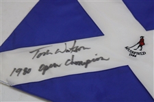 Tom Watson Signed Muirfield Course Flag with '1980 Champion' JSA #Y34253