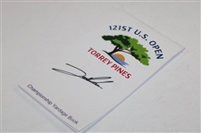 Jon Rahm Signed 2021 US Open at Torrey Pines Championship Yardage Book JSA ALOA