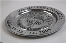 2005 The Walker Cup at Chicago Golf Club Pewter Plate in Original Box