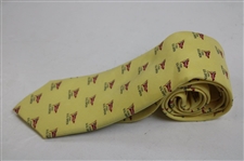 2023 US Open at Los Angeles Country Club Yellow Logo Tie - New & Unused