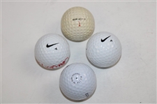Al Geiberger, Hale Irwin, Justin Rose & ChiChi Signed Golf Balls JSA ALOA