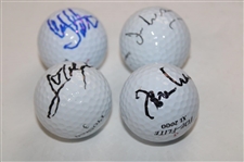 Tommy Aaron, Jose Maria Olazabal, Craig Stadler & Ian Woosnam Signed Golf Balls JSA ALOA