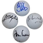 Tommy Aaron, Jose Maria Olazabal, Craig Stadler & Ian Woosnam Signed Golf Balls JSA ALOA
